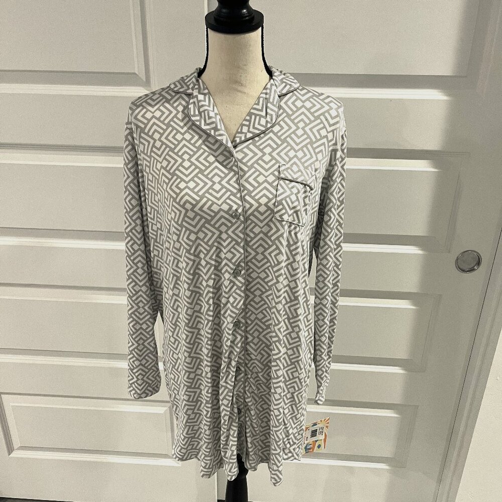 Bali Woman Night Shirt, Button Up, Sleepwear multi-size B32120-AQYP